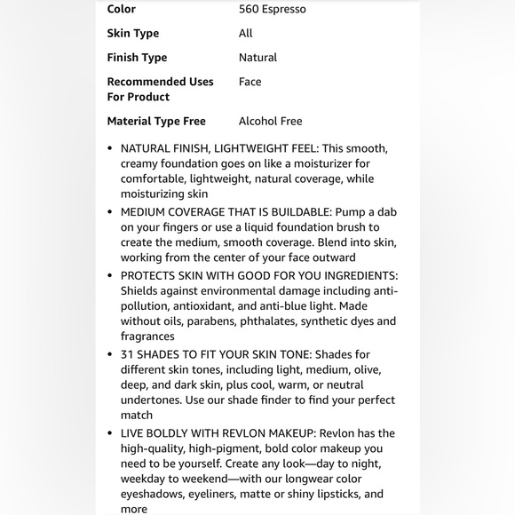 Revlon Foundation & Concealer •Mocha - Picture 8 of 9